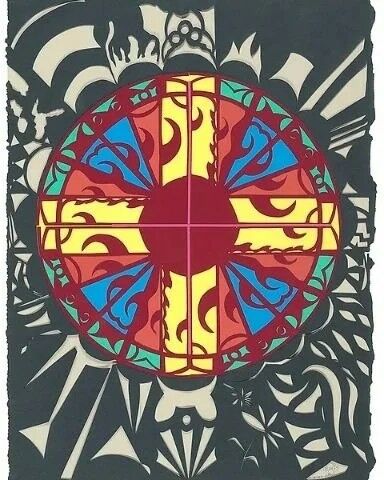 Ventana Rosa/Rose Window - a Art Design Artowrk by Tlacaelel Fuentes
